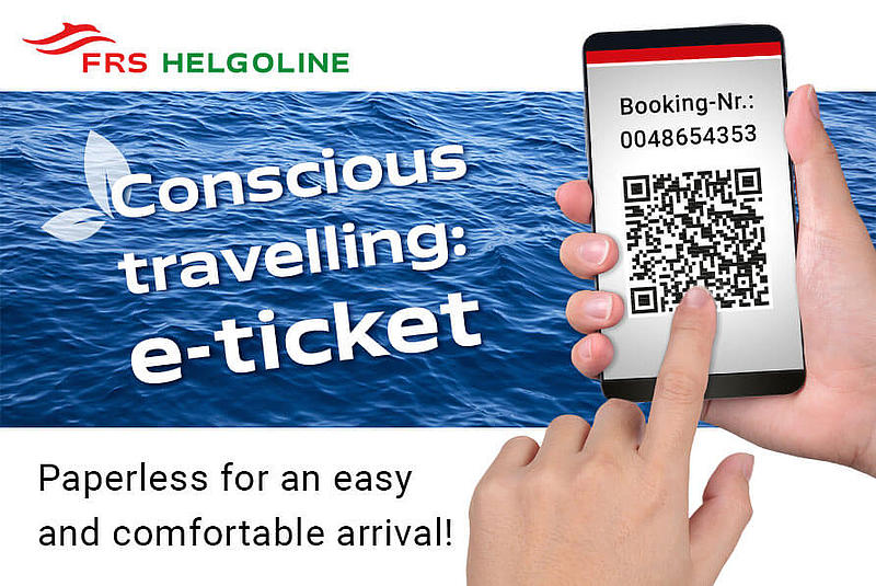Conscious travelling with the FRS Helgoline e-ticket