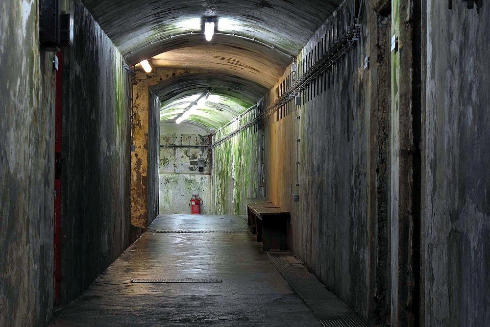 Der Bunker auf Helgoland aus Kriegszeiten