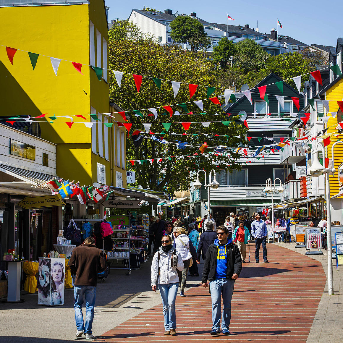 Heligoland's shopping street 