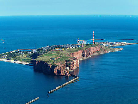 Luftaufnahme von Helgoland.