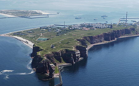 the entire island Heligoland from above