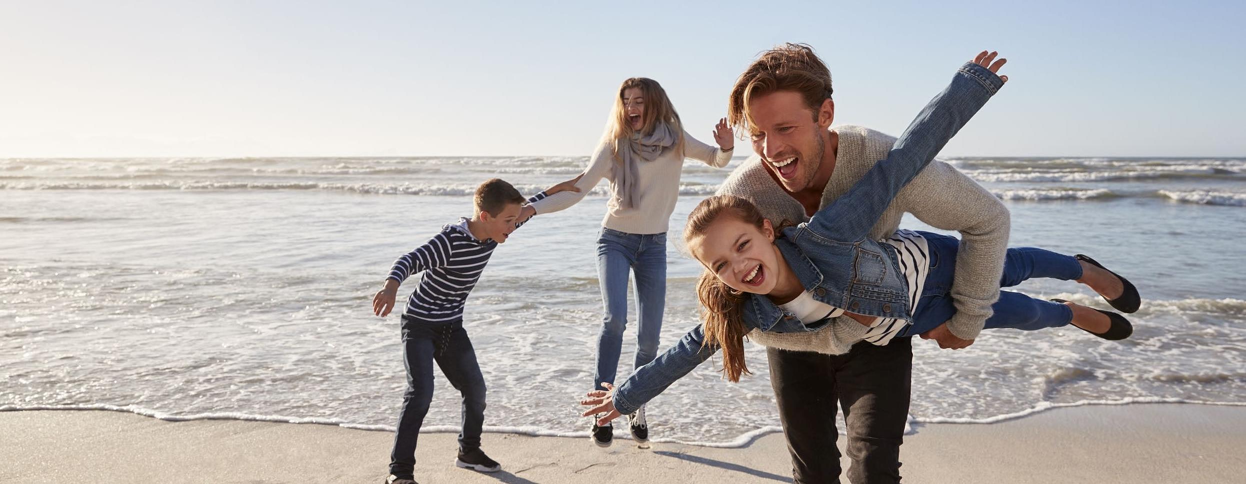 Familie am Sylter Strand