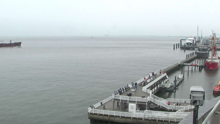 Webcam aufnahme des Hafen von Cuxhaven.