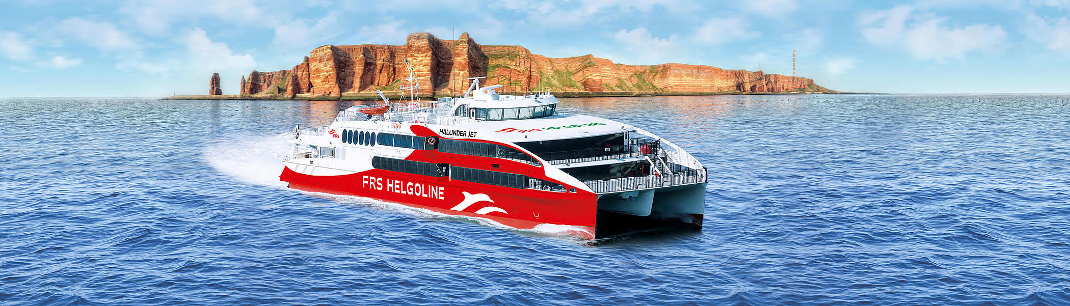 The "Halunder Jet" in front of Helgioland